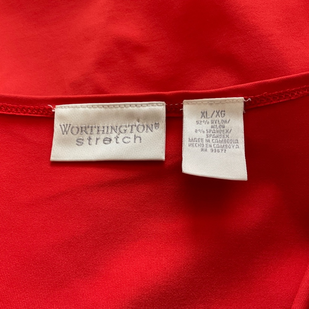 Worthington Sleeveless Top Stretch Fabric Size Extra Large - Picture 3 of 6